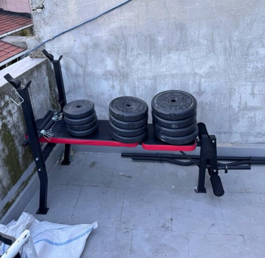 bench press sehpasi ve dambil seti 1